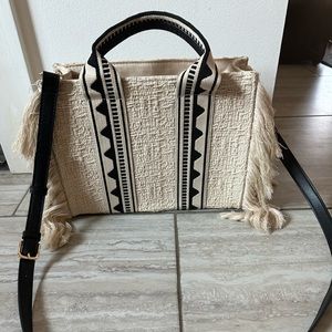 H&M Handbag Purse Boho Fringe Summer 2023
